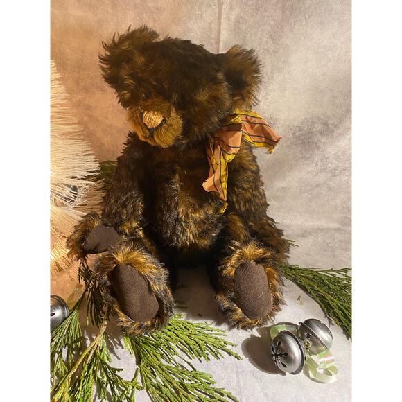 Artist Handmade Mohair Teddy Bear Ruthie O'Neill Teddy Loves Company 14" 1990s - Picture 5 of 10